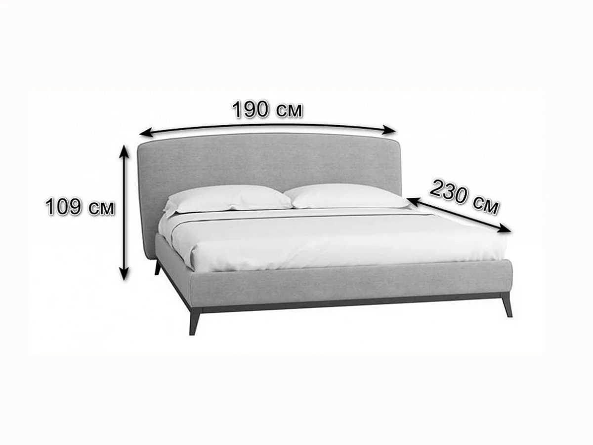 Кровать с ортопедическим основанием 1.6 Сканди Лайт 579366