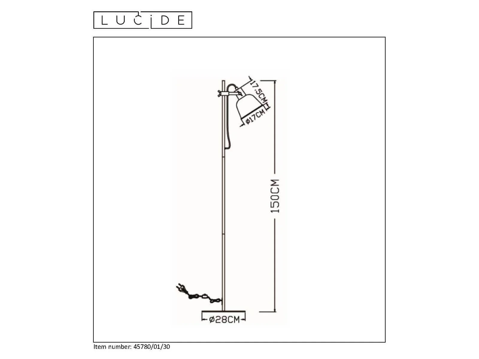 Торшер Lucide Pia 611977  - фото 6