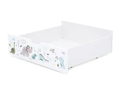 Ящик для кровати Svogen белый/динозаврики 607508