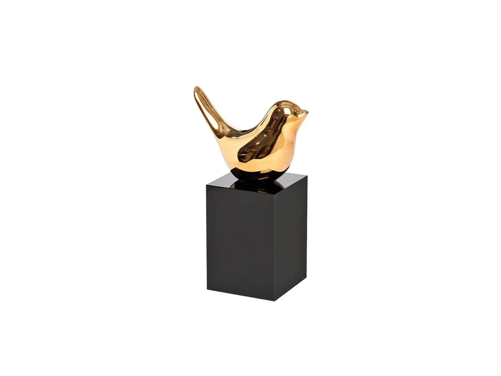 Статуэтка Птичка золотая на подставке 582699  - фото 1