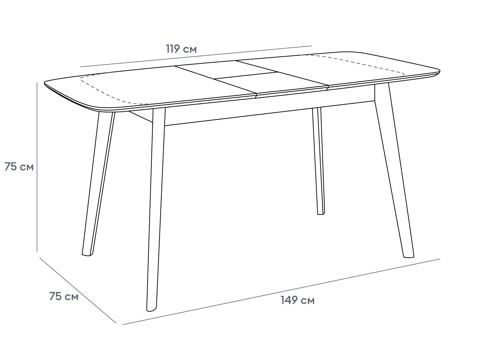 Стол обеденный Wave 463882  - фото 9